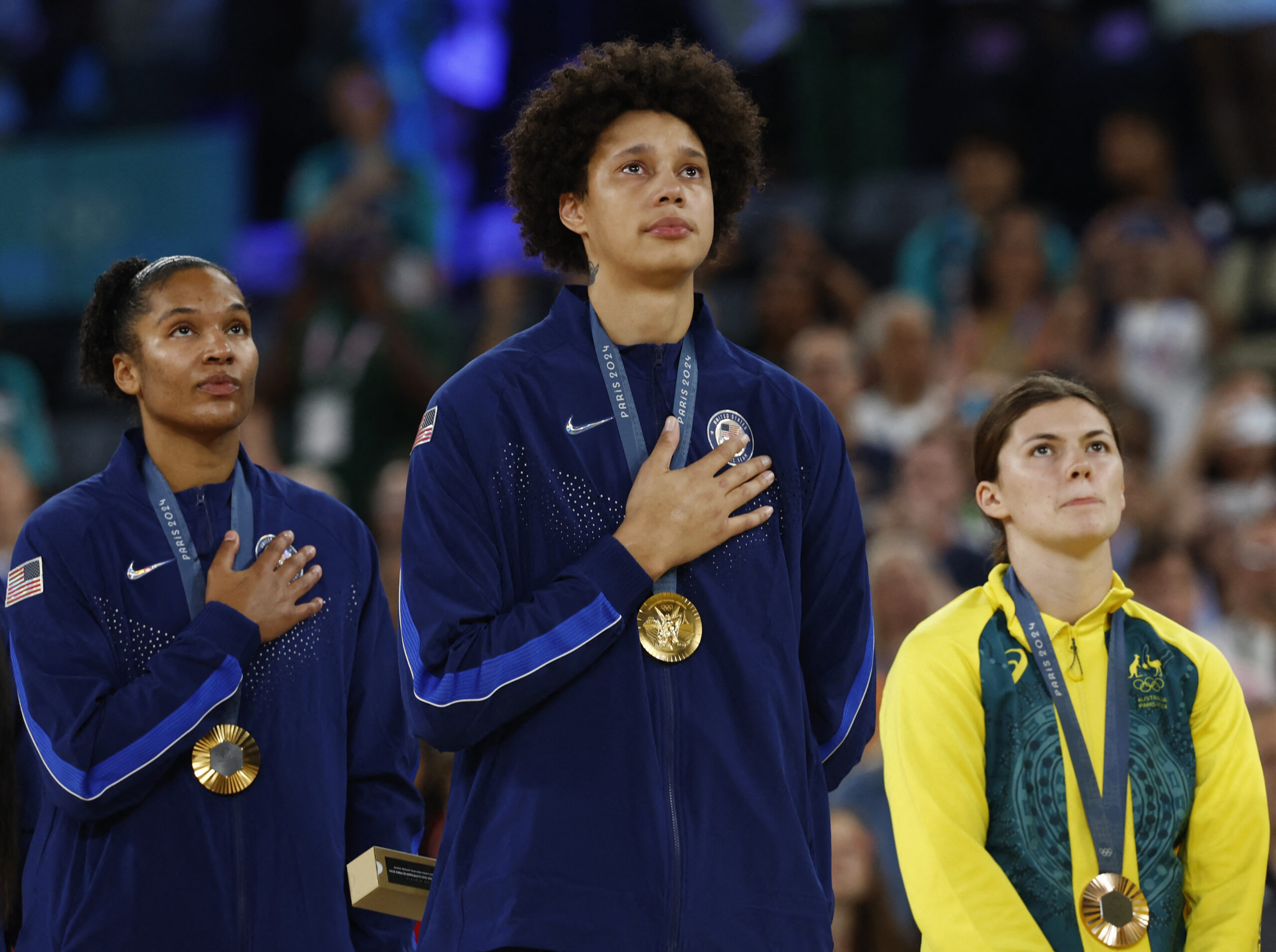 On the Medal stand, Brittney Griner is a three-time Olympic gold medalist, but that's not what brought tears to her...See more