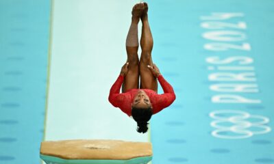 Simone Biles The Olympics Gold Medalist is said to be the First Woman to complete triple flip #Paris2024