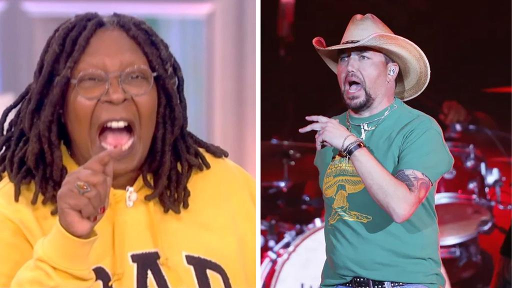 Breaking: Jason Aldean Slaps Whoopi Goldberg with a $100 Billion Lawsuit...see more