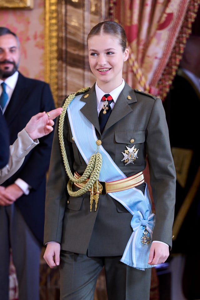 Princess Leonor Is a Vision of Honor in a Military Uniform at the Pascua Military Ceremony