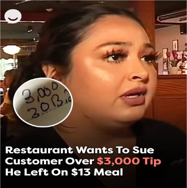 Restaurant To Sue Customer After He Leaves $3,000 Tip On $13 Meal See Full gist here