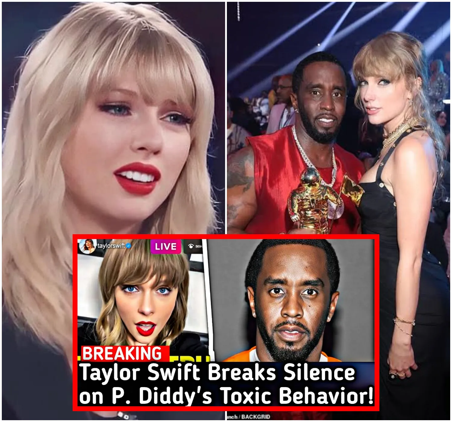 BREAKINGTaylor Swift EXPOSES P. Diddy! “He Tried to Bully Me!